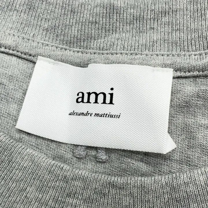 AMI Ami Paris Gray Short Sleeve T-Shirt 0079 Size US XL / EU 56 / 4 - 4 Thumbnail