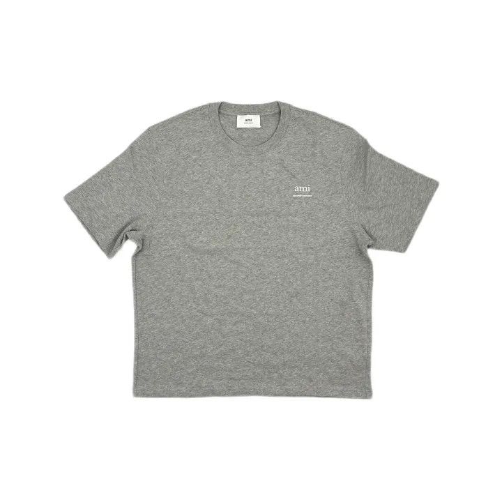 AMI Ami Paris Gray Short Sleeve T-Shirt 0079 Size US XL / EU 56 / 4 - 2 Thumbnail