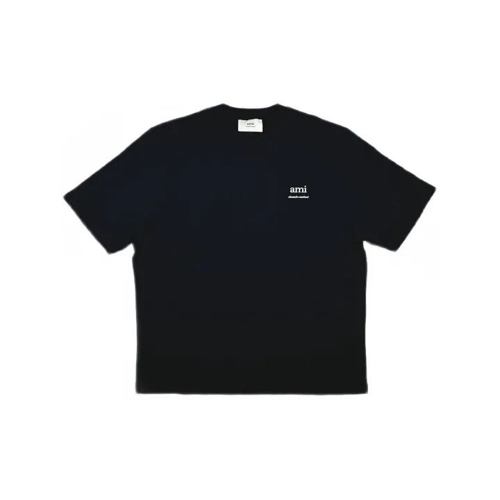 AMI Ami Paris Logo Cotton Short Sleeve T-Shirt 0079 Size US M / EU 48-50 / 2 - 2 Thumbnail