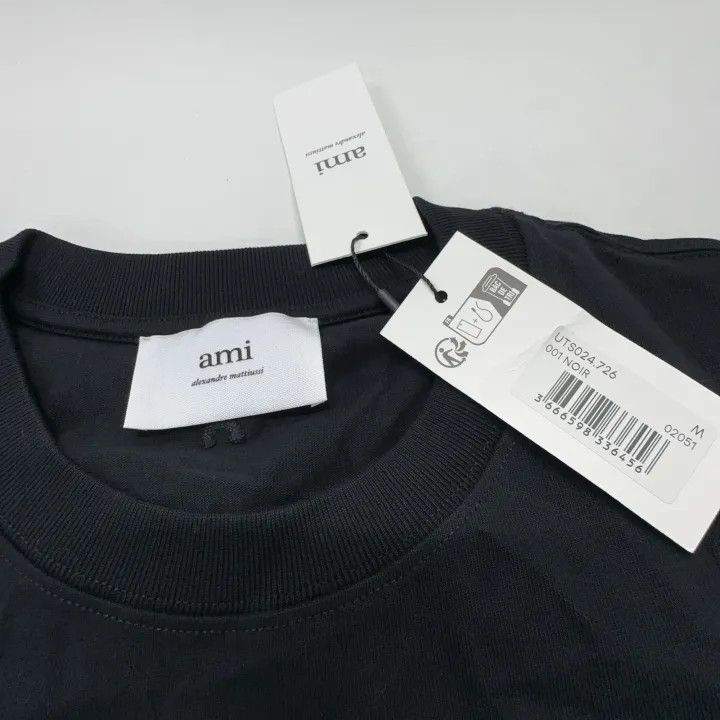 AMI Ami Paris Logo Cotton Short Sleeve T-Shirt 0079 Size US M / EU 48-50 / 2 - 4 Thumbnail