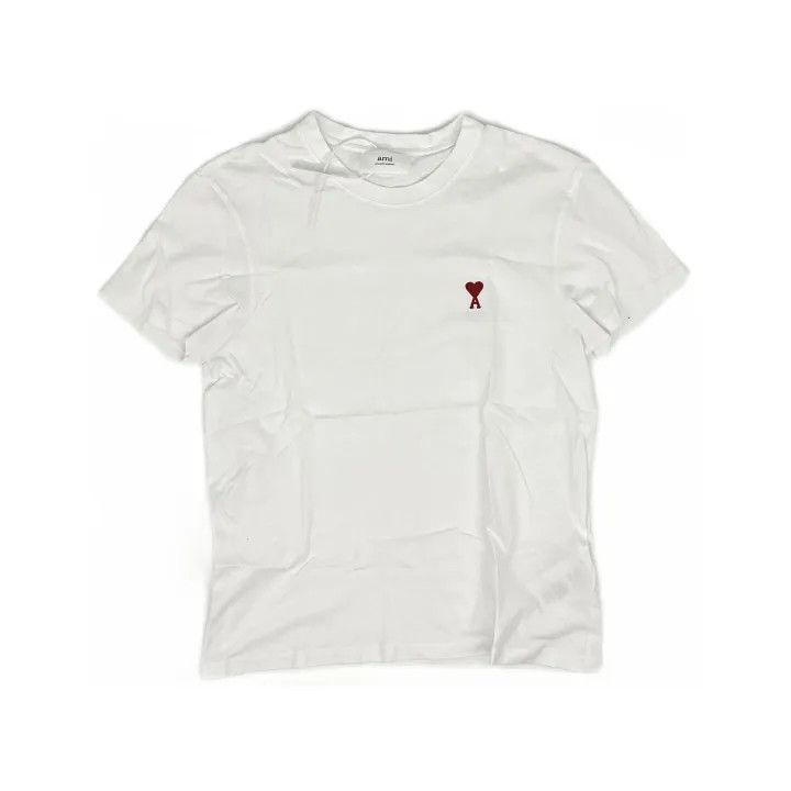 AMI AMI Love Logo Embroidered Short Sleeve T-shirt 0079 Size US S / EU 44-46 / 1 - 2 Thumbnail
