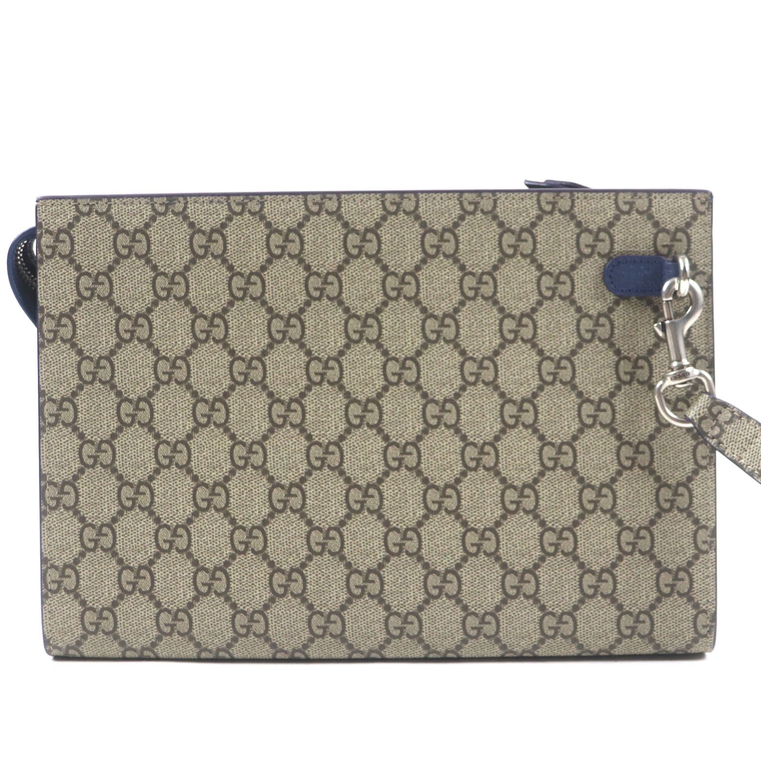 Gucci Gucci Gucci GG Supreme Business Bag Small Pouch Clutch Leather Business Bag 768255 Size ONE SIZE - 3 Thumbnail