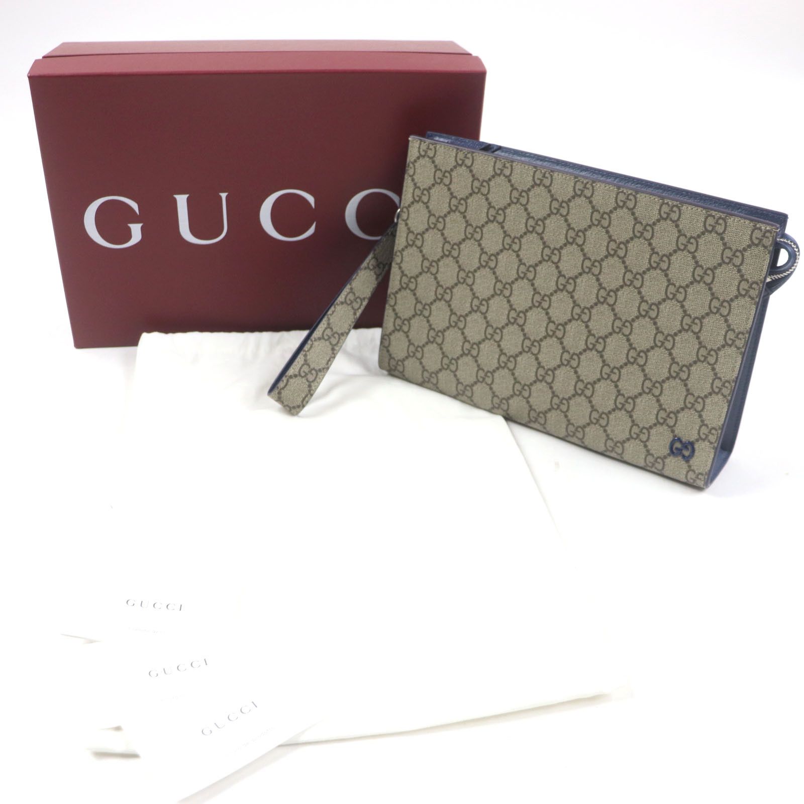 Gucci Gucci Gucci GG Supreme Business Bag Small Pouch Clutch Leather Business Bag 768255 Size ONE SIZE - 2 Thumbnail