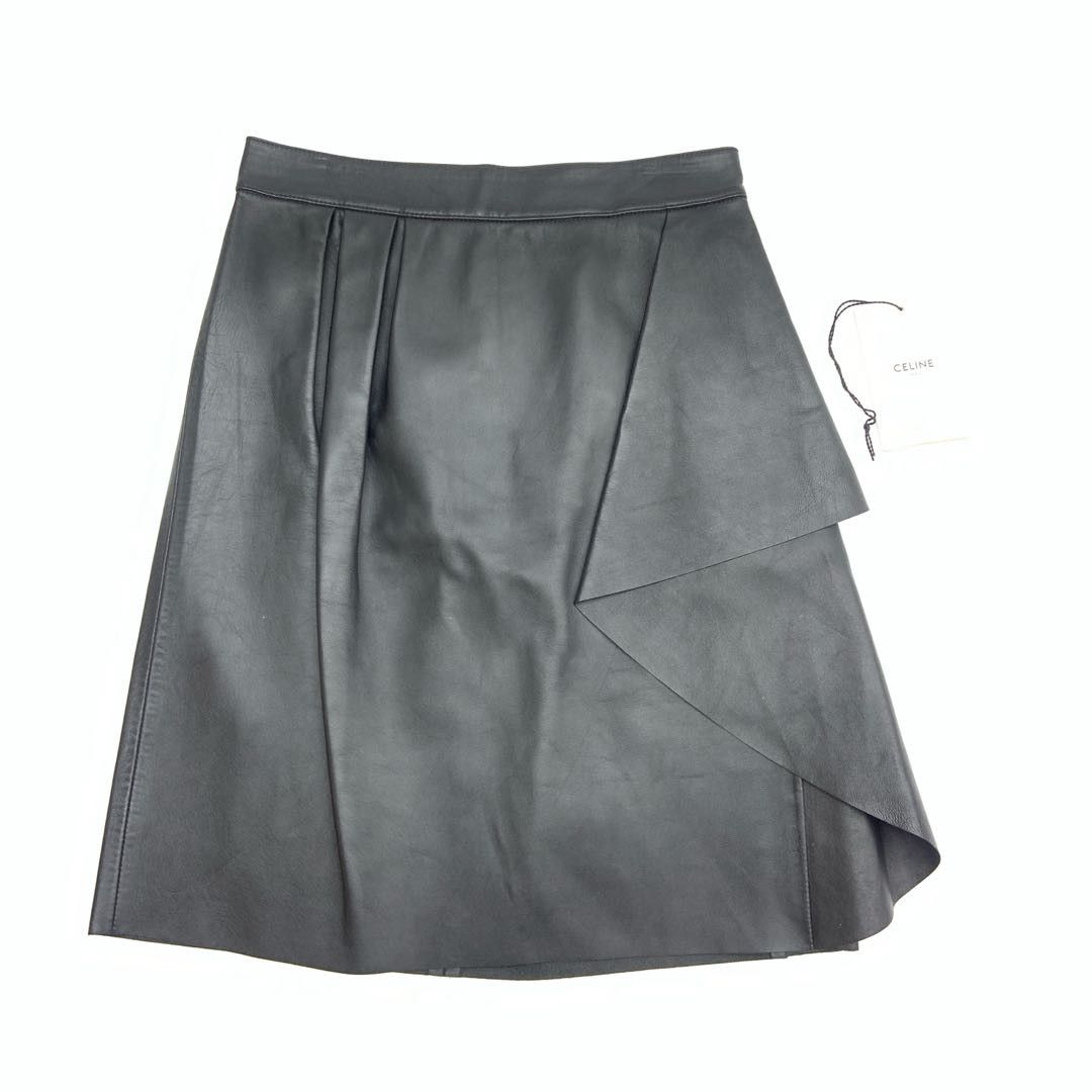 Celine Celine Celine Leather Skirt Leather Skirts DUTY FREE for USA Size ONE SIZE - 3 Thumbnail