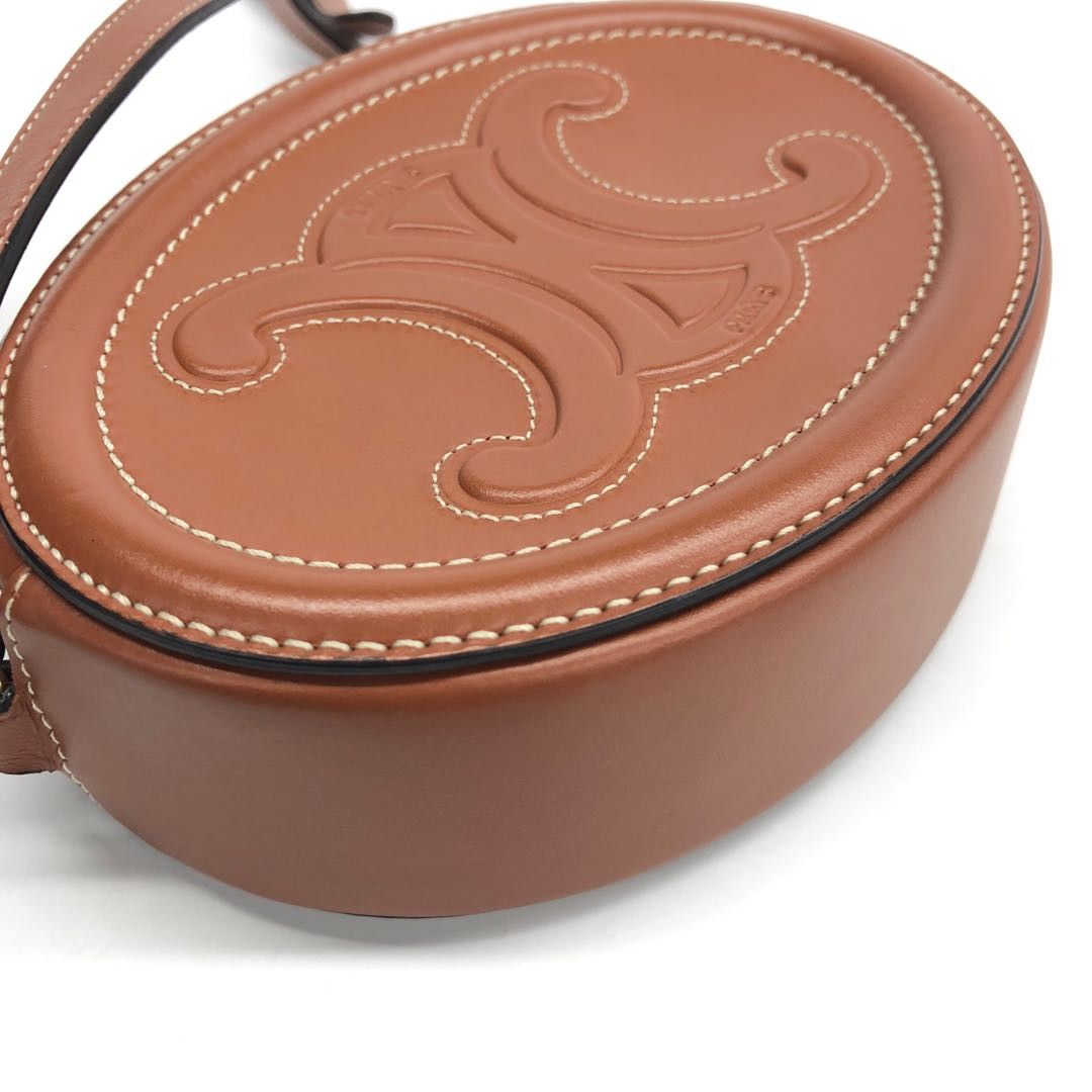 Celine Celine Celine Cuir Triomphe Calfskin Shoulder Bag Leather Shoulder Bag Size ONE SIZE - 16 Thumbnail