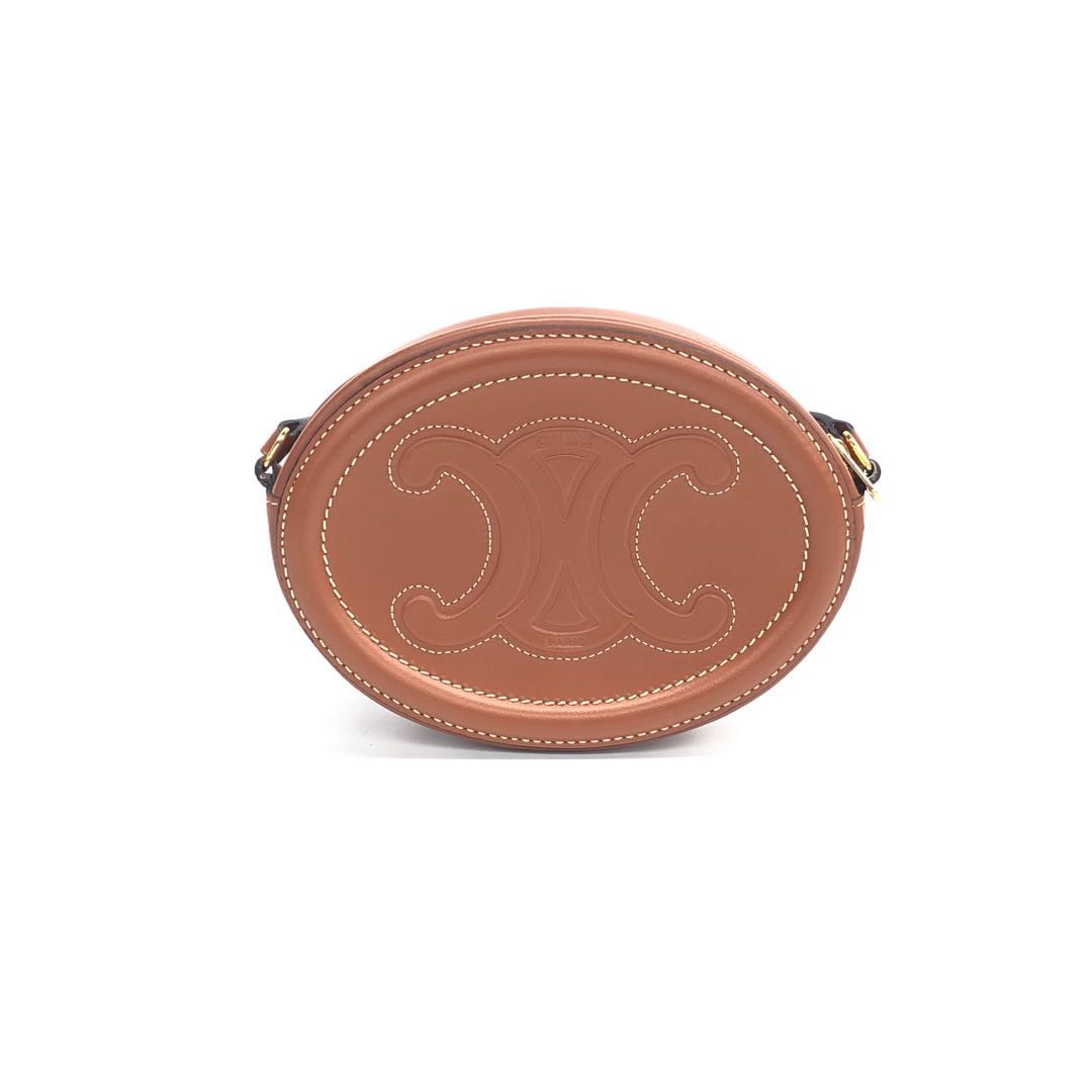 Celine Celine Celine Cuir Triomphe Calfskin Shoulder Bag Leather Shoulder Bag Size ONE SIZE - 8 Thumbnail