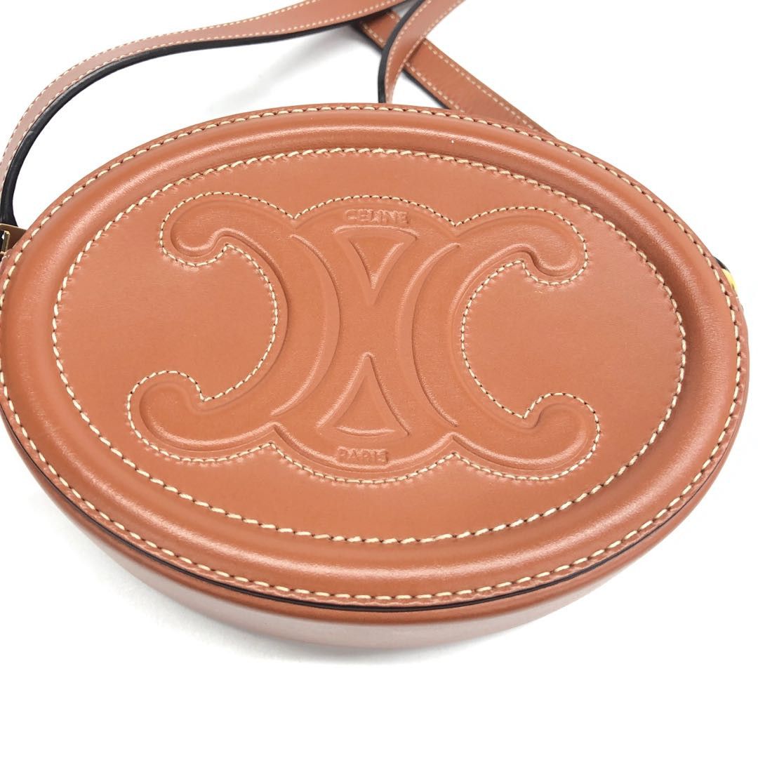 Celine Celine Celine Cuir Triomphe Calfskin Shoulder Bag Leather Shoulder Bag Size ONE SIZE - 13 Thumbnail