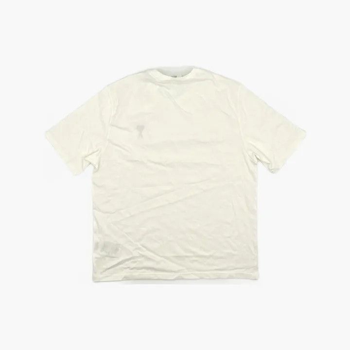 AMI AMI Paris Classic White Heart Embroidered T-Shirt 0079 Size US XL / EU 56 / 4 - 3 Thumbnail