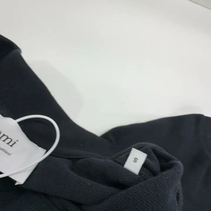 AMI AMI Love Logo Plain Black Polo Shirt 0079 Size US S / EU 44-46 / 1 - 6 Thumbnail