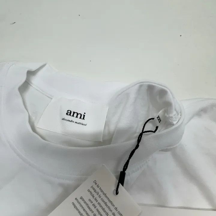 AMI AMI Paris White Short Sleeve T-shirt Unisex 0079 Size US XXS / EU 40 - 5 Thumbnail