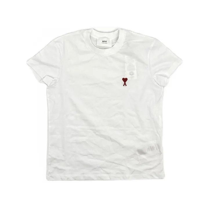 AMI AMI Paris White Short Sleeve T-shirt Unisex 0079 Size US XXS / EU 40 - 2 Thumbnail