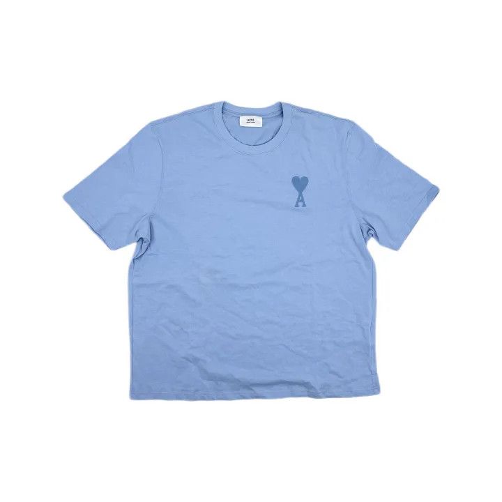 AMI AMI SS22 Heart Logo Embroidered T-Shirt 0079 Size US XXL / EU 58 / 5 - 2 Thumbnail