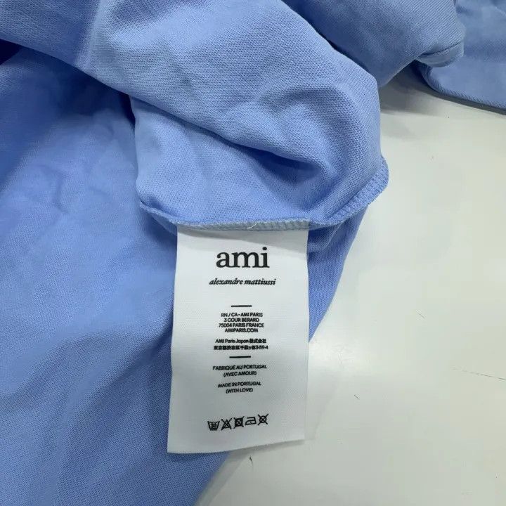 AMI AMI SS22 Heart Logo Embroidered T-Shirt 0079 Size US XXL / EU 58 / 5 - 6 Thumbnail