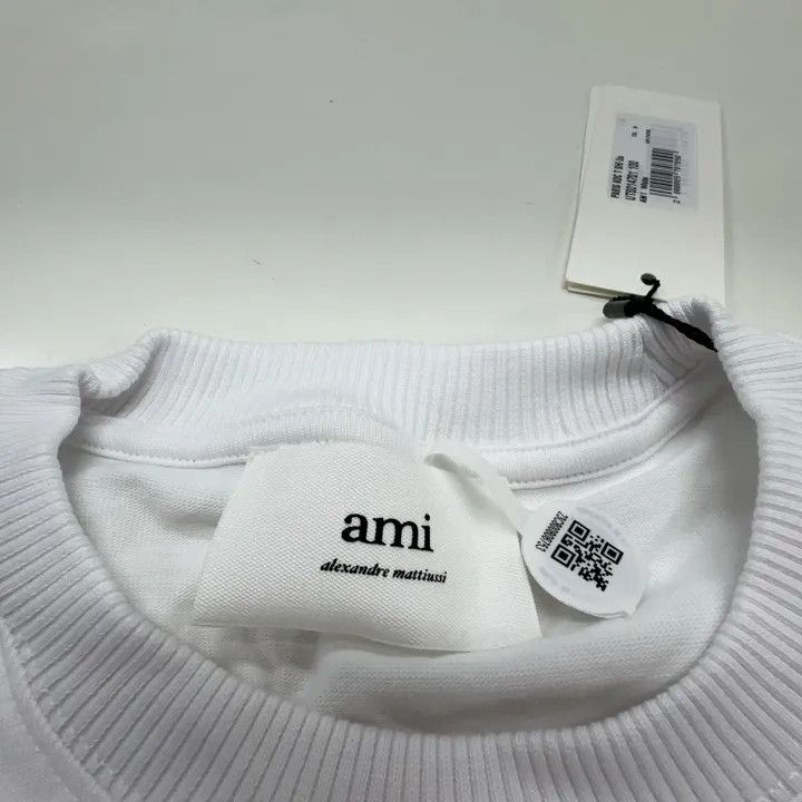 AMI AMI Paris Embroidered Heart Short Sleeve T-Shirt 0079 Size US S / EU 44-46 / 1 - 5 Thumbnail