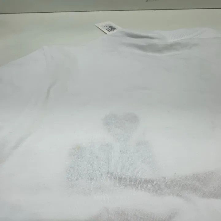 AMI AMI Paris Embroidered Heart Short Sleeve T-Shirt 0079 Size US S / EU 44-46 / 1 - 11 Thumbnail