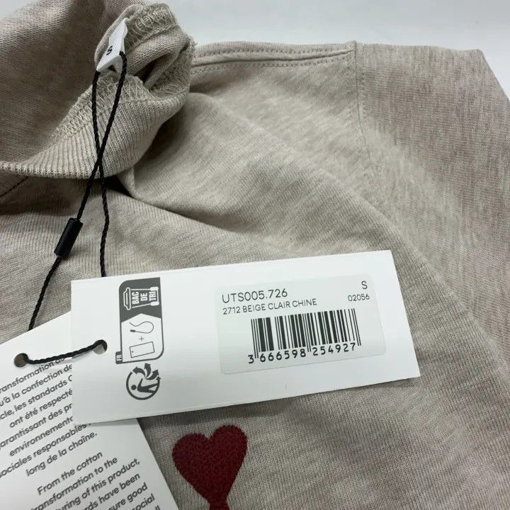 AMI Ami Red Heart Cotton T-Shirt 0079 Size US S / EU 44-46 / 1 - 5 Thumbnail