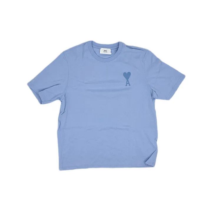 AMI AMI SS22 Heart Logo Embroidered T-Shirt 0079 Size US M / EU 48-50 / 2 - 2 Thumbnail
