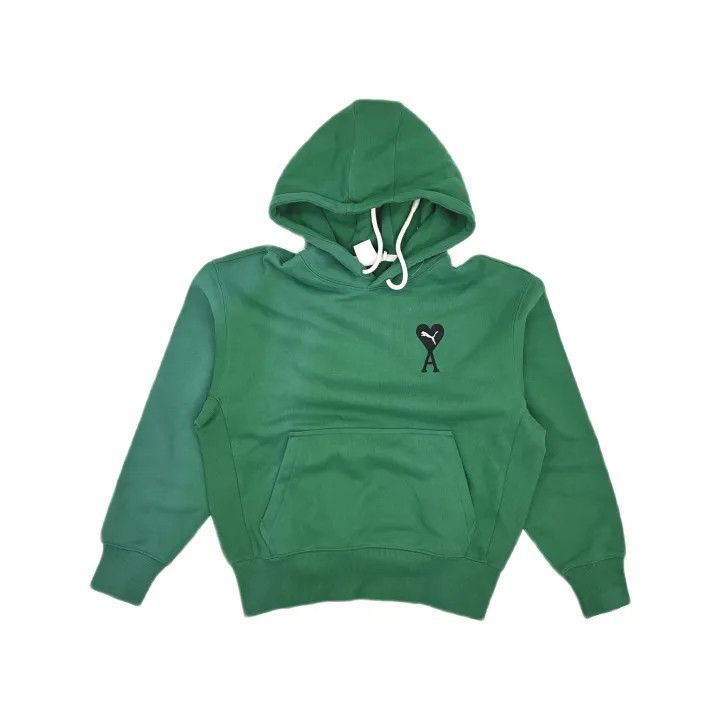 Puma Puma x AMI Casual Green Hoodie for Men 0079 Size US M / EU 48-50 / 2 - 2 Thumbnail