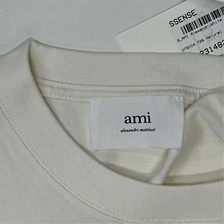 AMI AMI Paris Classic Red Heart Embroidered T-Shirt 0079 Size US S / EU 44-46 / 1 - 3 Thumbnail