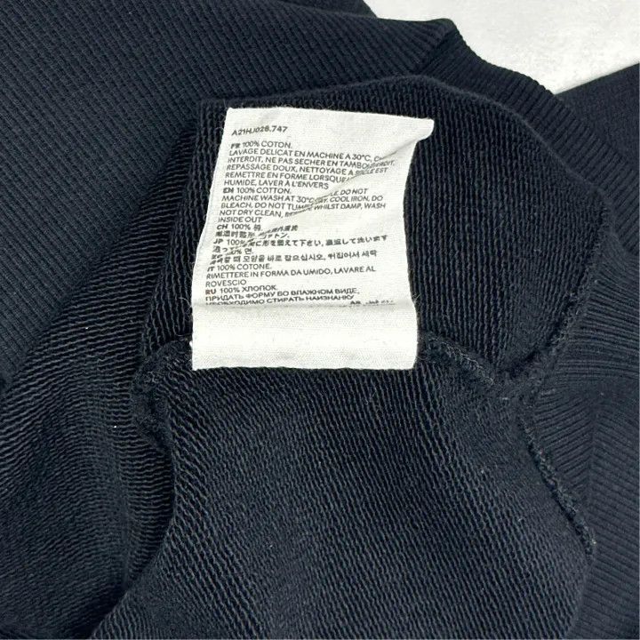 AMI AMI De Coeur Black Embroidered Sweatshirt for Men 0079 Size US S / EU 44-46 / 1 - 3 Thumbnail