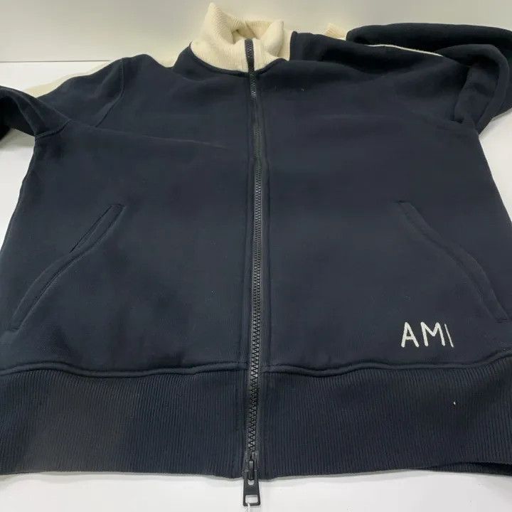 AMI AMI Paris High Neck Embroidered Jacket 0079 Size US XL / EU 56 / 4 - 9 Thumbnail