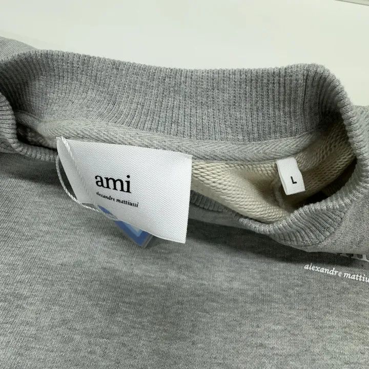 AMI AMI Paris Logo Print Long Sleeve Sweatshirt 0079 Size US L / EU 52-54 / 3 - 5 Thumbnail