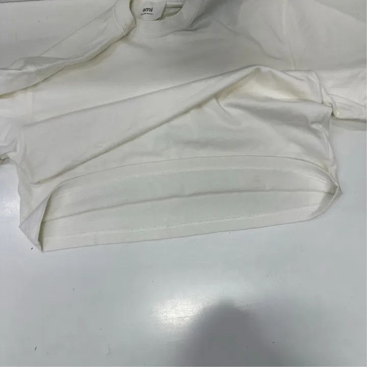 AMI AMI Classic Cotton Heart Embroidered T-Shirt 0079 Size US XXS / EU 40 - 8 Thumbnail
