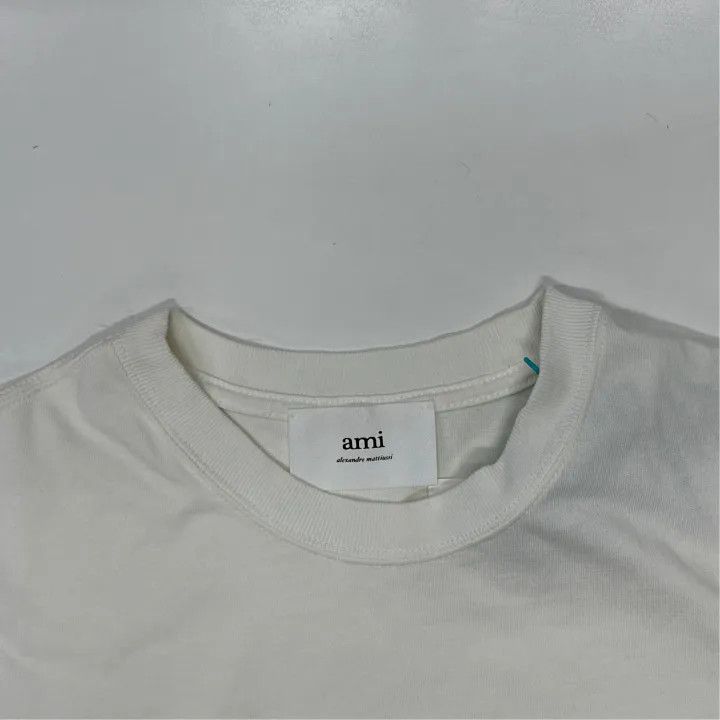 AMI AMI Classic Cotton Heart Embroidered T-Shirt 0079 Size US XXS / EU 40 - 6 Thumbnail