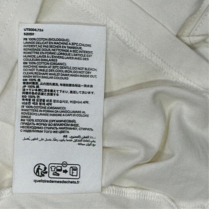 AMI AMI Classic Cotton Heart Embroidered T-Shirt 0079 Size US XXS / EU 40 - 2 Thumbnail