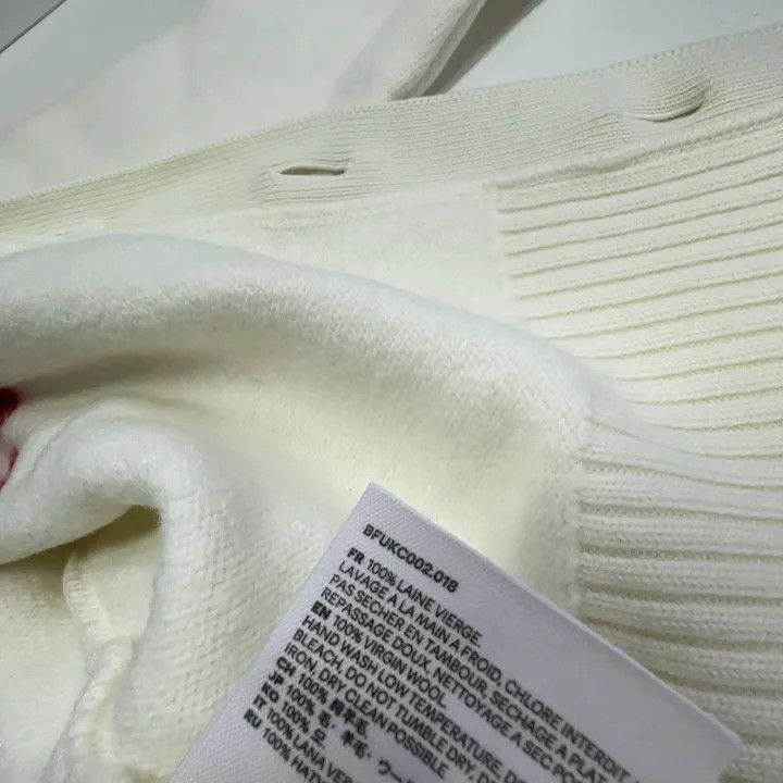 AMI Ami Paris Logo Knit V-Neck Cardigan Sweater 0079 Size US S / EU 44-46 / 1 - 4 Thumbnail