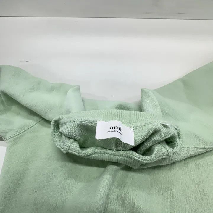 AMI AMI SS22 Green Heart Logo Casual Sweatshirt 0079 Size US XXS / EU 40 - 6 Thumbnail