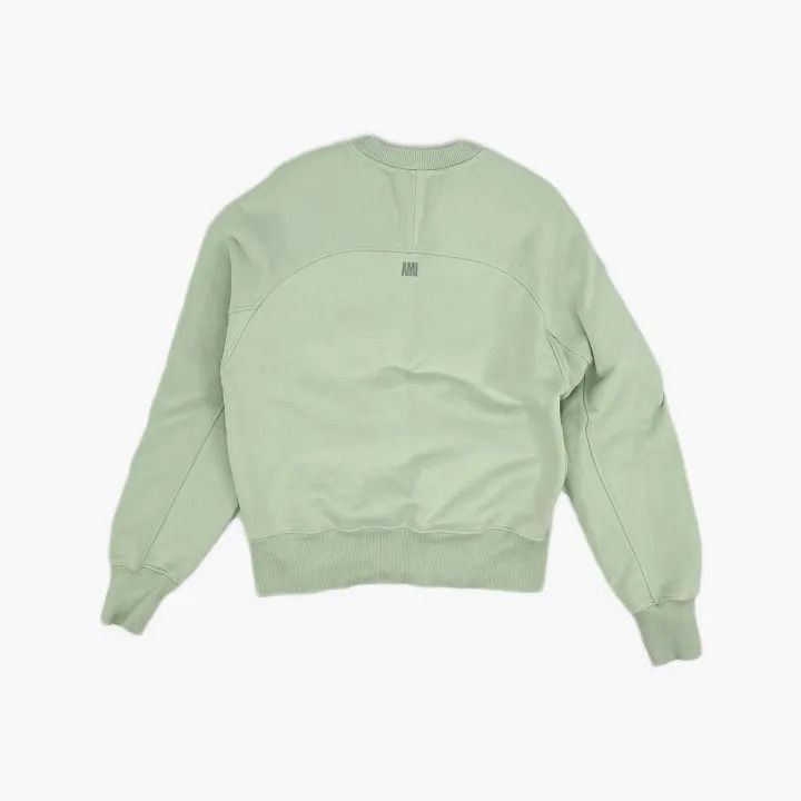 AMI AMI SS22 Green Heart Logo Casual Sweatshirt 0079 Size US XXS / EU 40 - 3 Thumbnail
