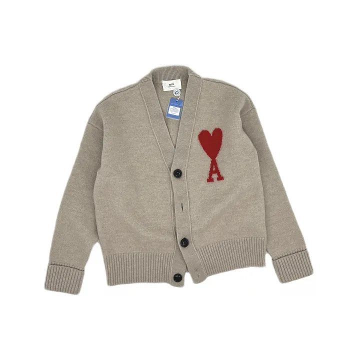 AMI AMI Heart Design Oversized Knitted Cardigan 0079 Size US S / EU 44-46 / 1 - 2 Thumbnail