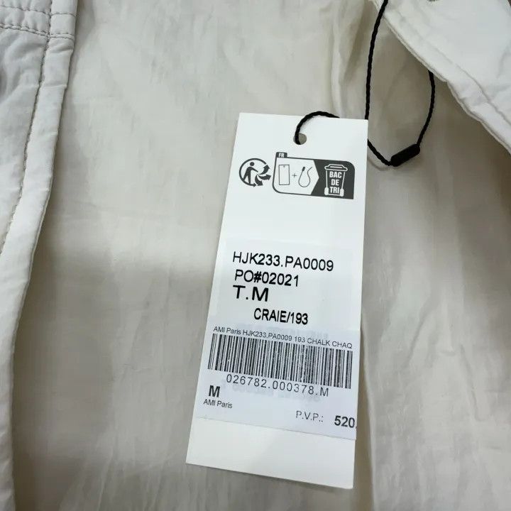 AMI Ami Paris Men's White Casual Jacket 0079 Size US M / EU 48-50 / 2 - 5 Thumbnail