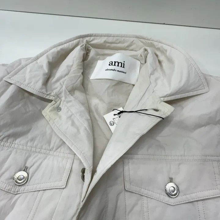 AMI Ami Paris Men's White Casual Jacket 0079 Size US M / EU 48-50 / 2 - 8 Thumbnail