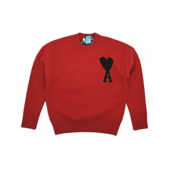 AMI AMI Red Heart Logo Wool Sweater 0079 Size US S / EU 44-46 / 1 - 2 Thumbnail