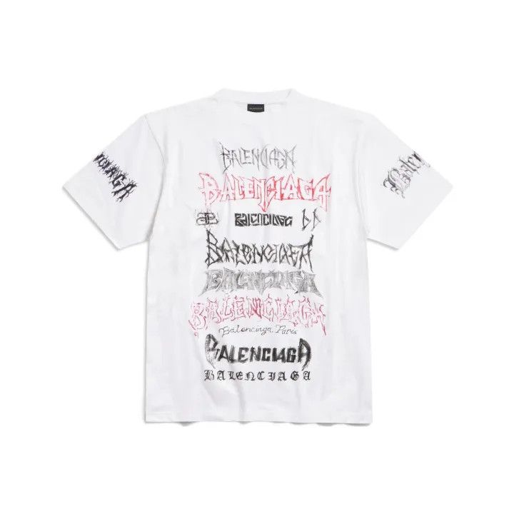 Balenciaga Balenciaga SS24 New Year Logo Print T-Shirt 0079 Size US S / EU 44-46 / 1 - 2 Thumbnail