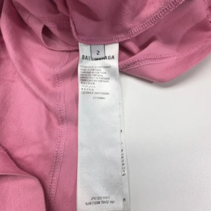Balenciaga Balenciaga SS23 Logo Print Pink T-Shirt 0079 Size US M / EU 48-50 / 2 - 3 Thumbnail