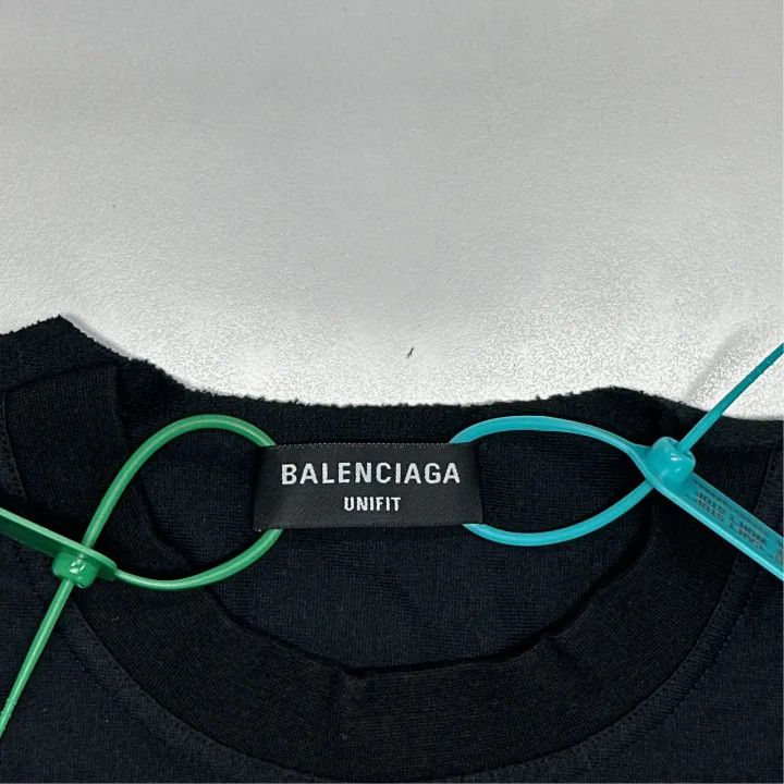 Balenciaga Balenciaga Black Logo Print Oversized T-Shirt 0079 Size US M / EU 48-50 / 2 - 2 Thumbnail