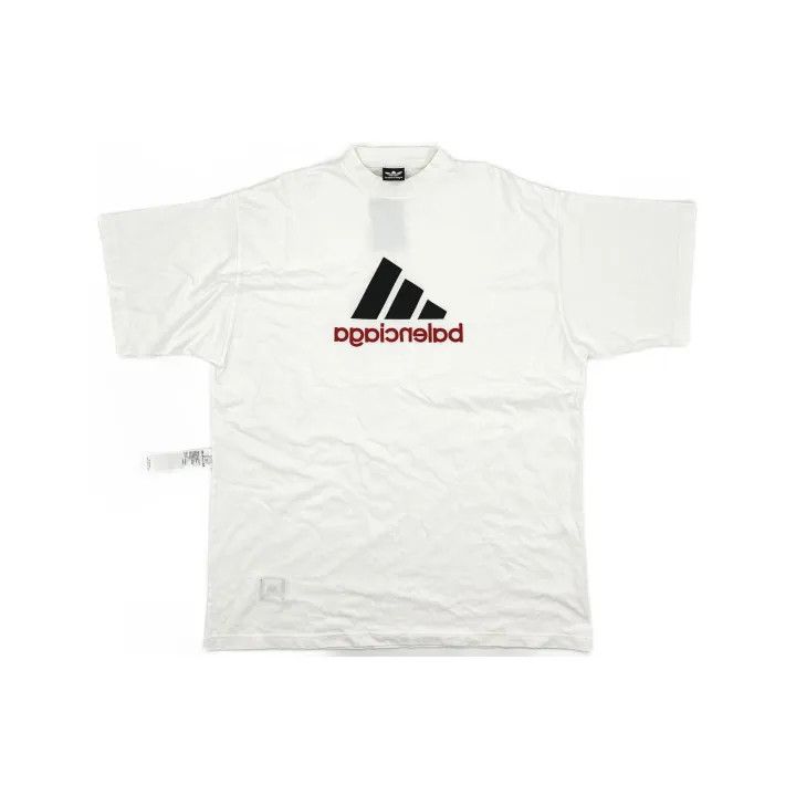 Balenciaga Balenciaga x Adidas Logo Embroidered T-Shirt 0079 Size US L / EU 52-54 / 3 - 2 Thumbnail