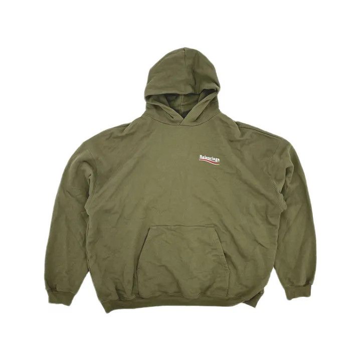 Balenciaga Balenciaga Political Campaign Hooded Sweatshirt 0079 Size US M / EU 48-50 / 2 - 2 Thumbnail