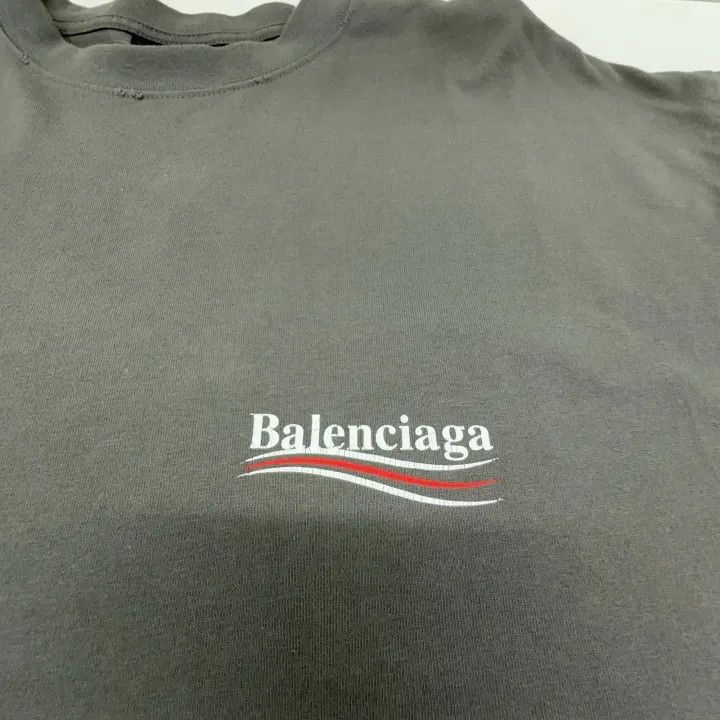 Balenciaga Balenciaga FW22 Logo Detail Short Sleeve T-Shirt 0079 Size US S / EU 44-46 / 1 - 8 Thumbnail