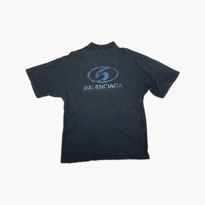 Balenciaga Balenciaga FW23 Distressed Logo Print T-Shirt 0079 Size US XS / EU 42 / 0 - 3 Thumbnail
