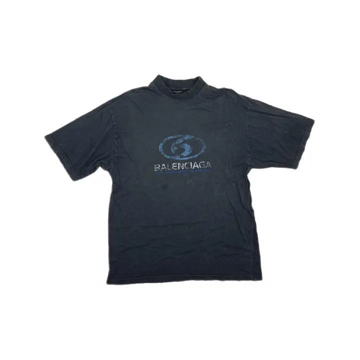 Balenciaga Balenciaga FW23 Distressed Logo Print T-Shirt 0079 Size US XS / EU 42 / 0 - 2 Thumbnail