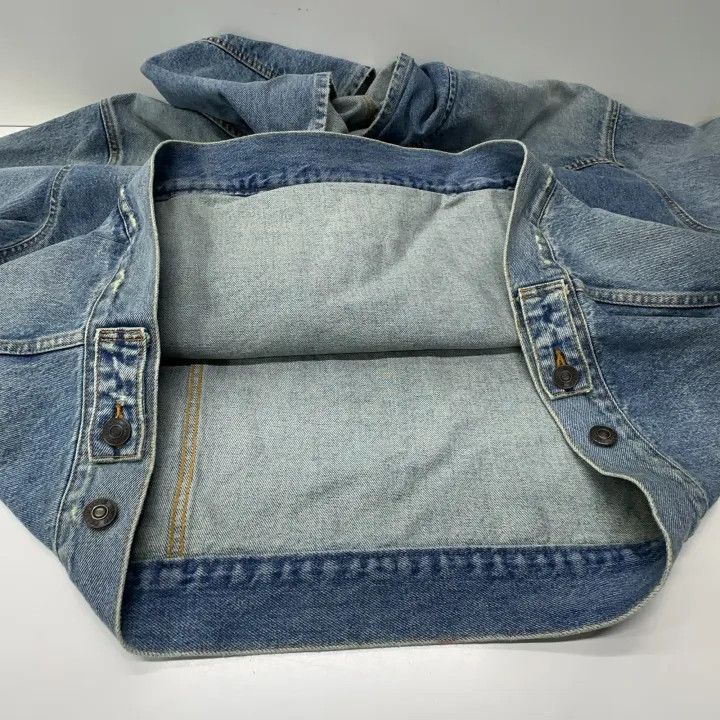 Balenciaga Balenciaga Blue Denim Long Sleeve Hoodie Jacket 0079 Size US M / EU 48-50 / 2 - 15 Thumbnail