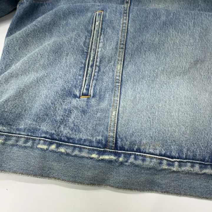 Balenciaga Balenciaga Blue Denim Long Sleeve Hoodie Jacket 0079 Size US M / EU 48-50 / 2 - 13 Thumbnail