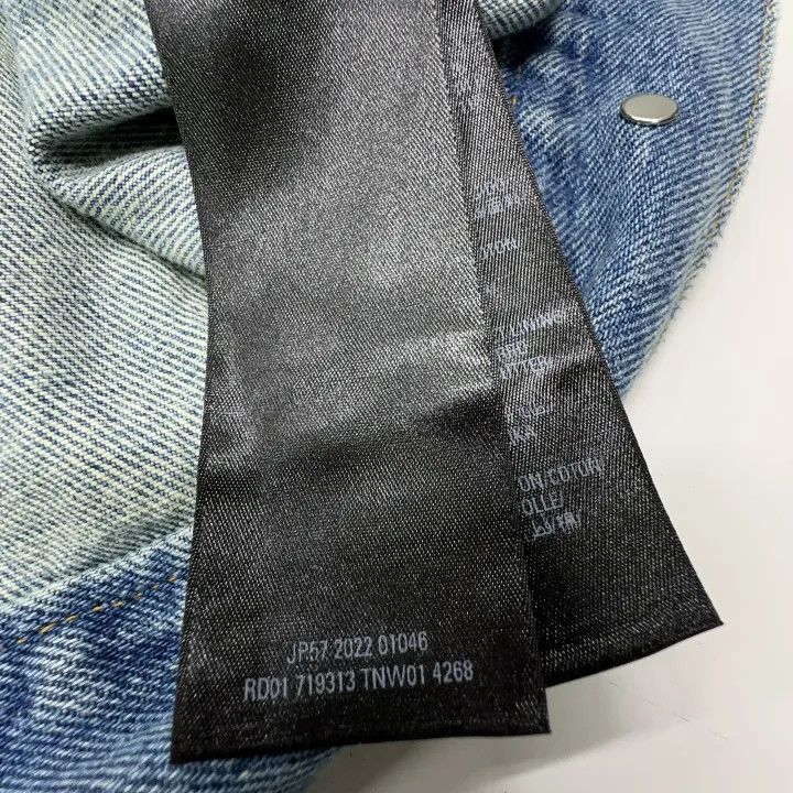 Balenciaga Balenciaga Blue Denim Long Sleeve Hoodie Jacket 0079 Size US M / EU 48-50 / 2 - 4 Thumbnail