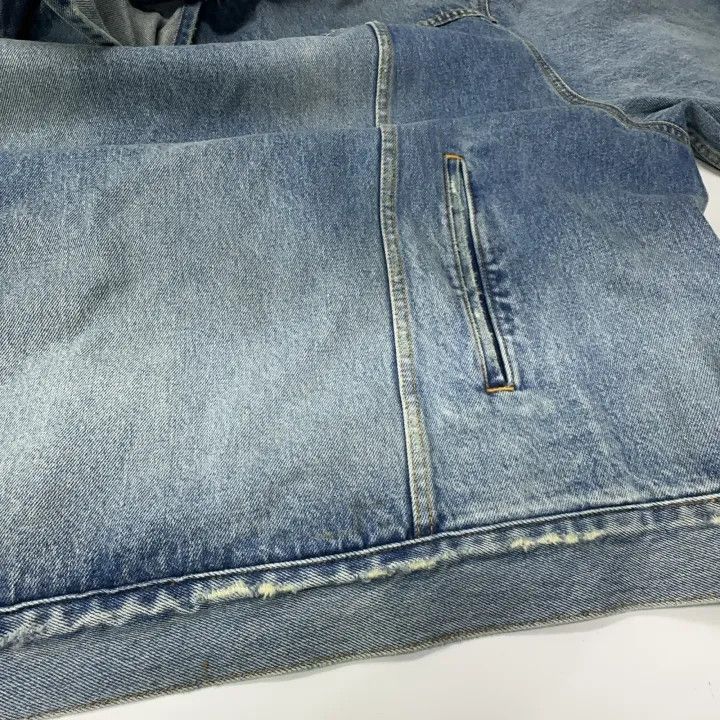 Balenciaga Balenciaga Blue Denim Long Sleeve Hoodie Jacket 0079 Size US M / EU 48-50 / 2 - 14 Thumbnail