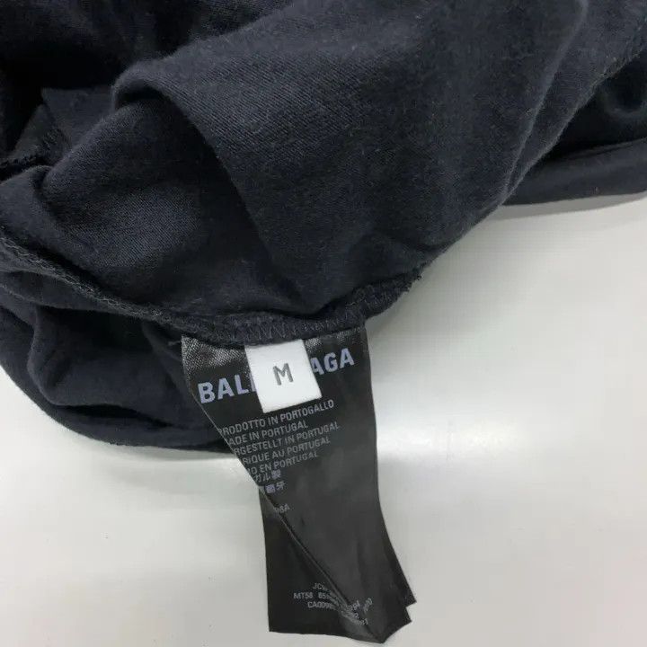 Balenciaga Balenciaga Wrinkled Logo Short Sleeve T-Shirt 0079 Size US M / EU 48-50 / 2 - 4 Thumbnail