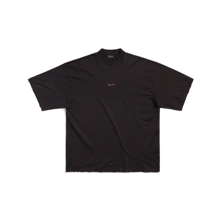 Balenciaga Balenciaga Black Casual Embroidered T-Shirt 0079 Size US XS / EU 42 / 0 - 2 Thumbnail